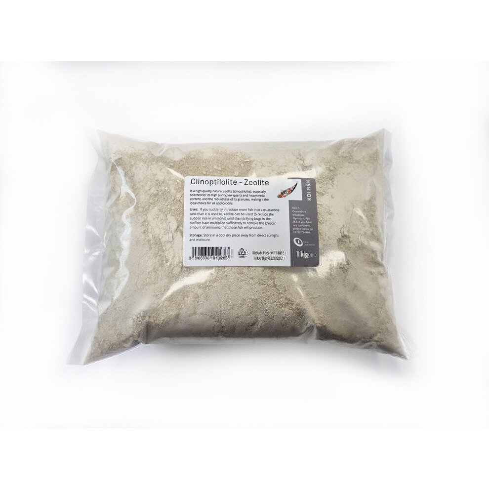 Zeolite Powder 1kg - Clinoptilolite clay - Ultra Fine 25 Microns - Absorbent