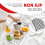 Essen 2Pack Serving Tray Set Non-Slip Lap Boards with Grip Handles, Black 5