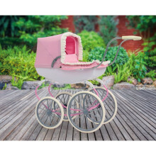 Cherished Cllection Carriage Pram Adjustable canopy Springy suspension