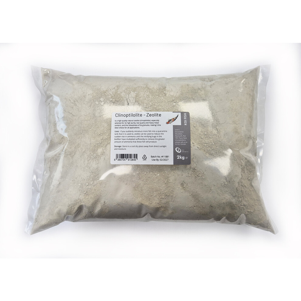 Intralabs Zeolite Powder 2Kg - Clinoptilolite Clay - Ultra Fine 25 Microns - Absorbent