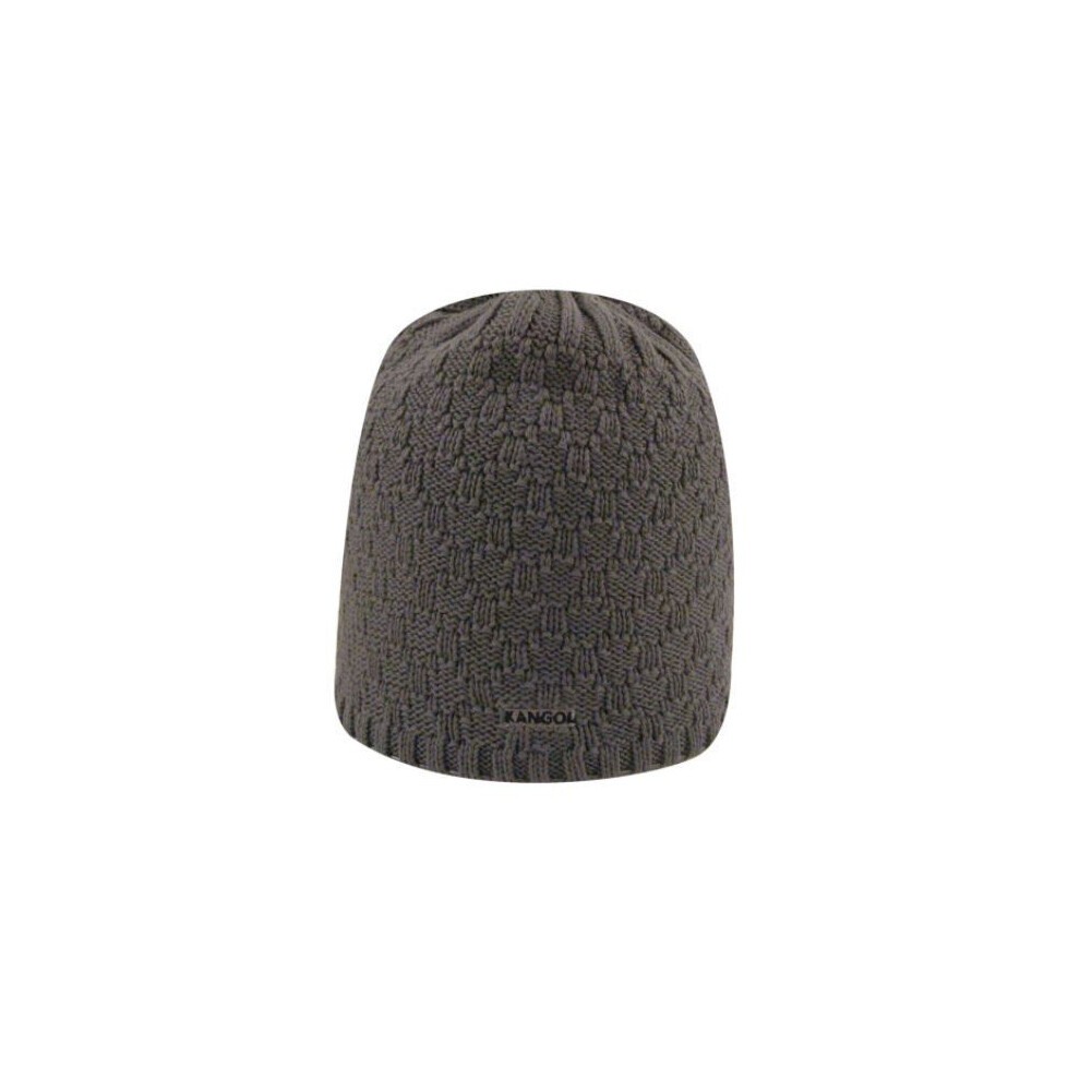 (Grey) Kangol Kids Lozenge Knit Pull On 100% Cotton Warm Weather