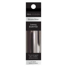 Foil Fusion - 127mm x 5m Luxury Craft Foil - Chrome Silver - 5602e