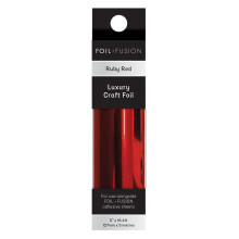 Foil Fusion - 127mm x 5m Luxury Craft Foil - Ruby Red - 5604e