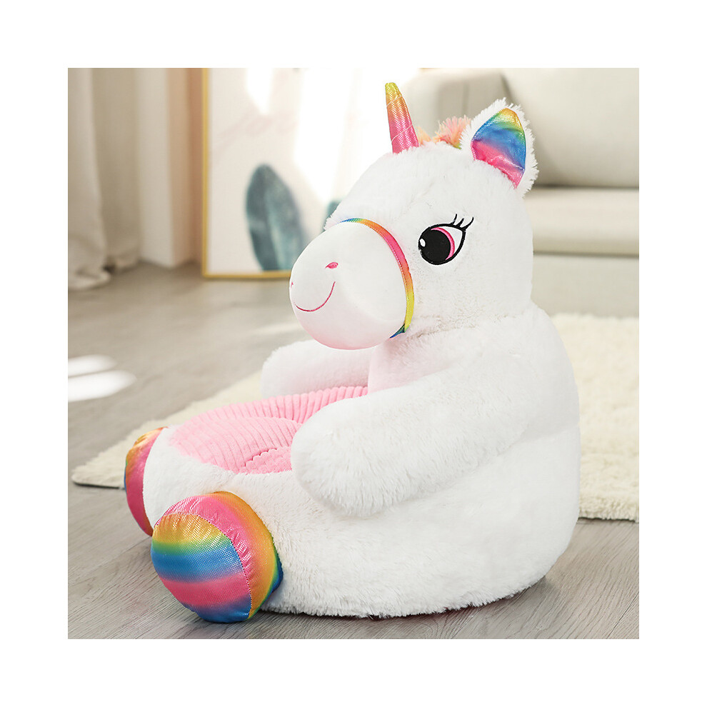 (Unicorn) Cartoon Elephant Rabbit Monkey Pet Sofa Toy Pink Pig Lazy Child Small Sofa Chair