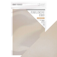Craft Perfect - Pearlescent Card - Coffee Cream - A4 (5/PK) - 9519E