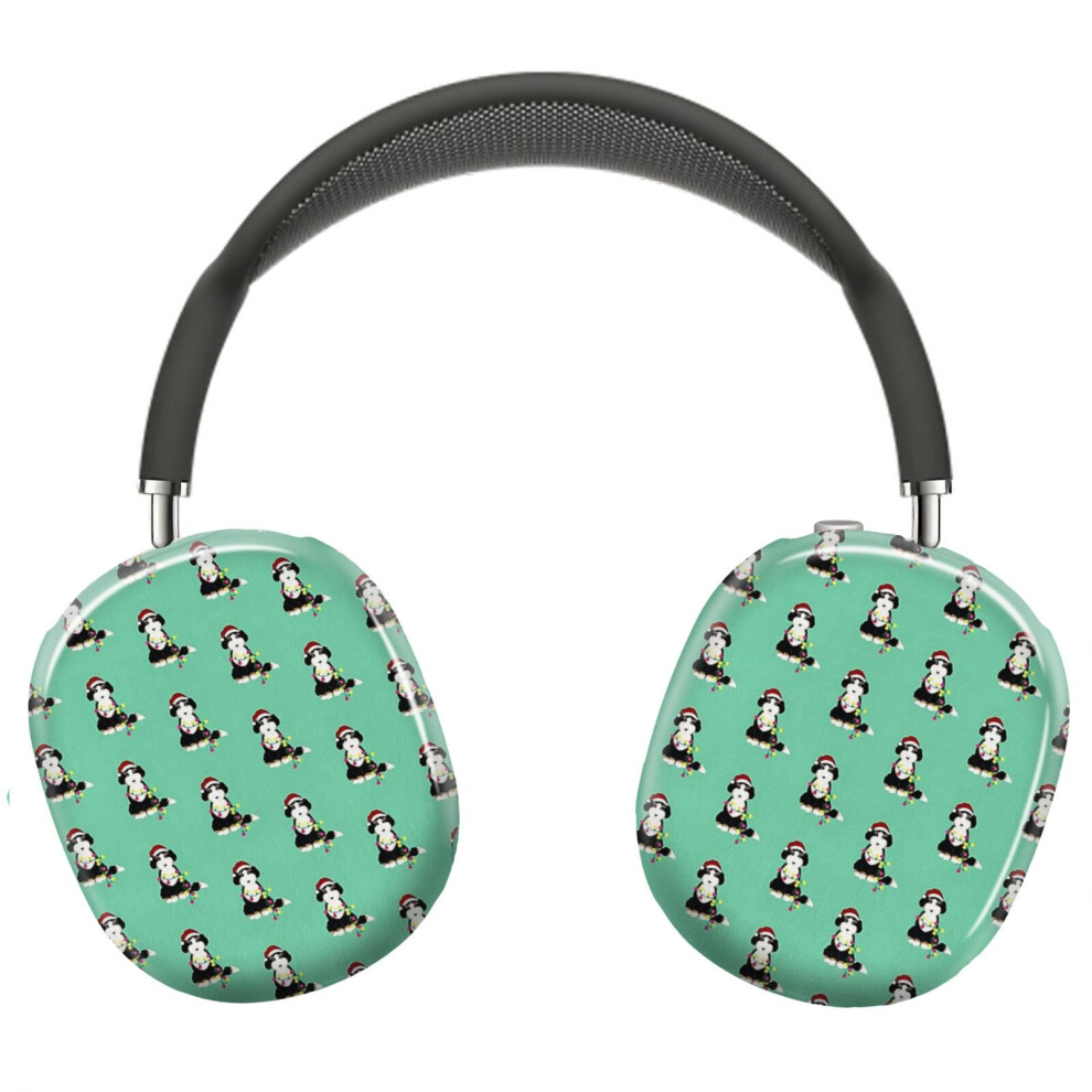(Christmas Bernedoodle Santa Dog Holiday_8000) Protective Cover For Airpods Max Headphones Aesthetic Print Snap On Cases 8841579036340