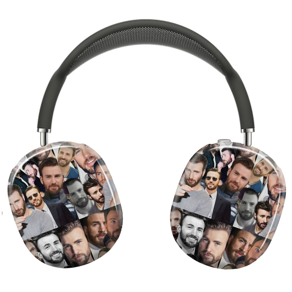 (Chris Evans Collage_9869) Protective Cover For Airpods Max Headphones Aesthetic Print Snap On Cases 8841579036494