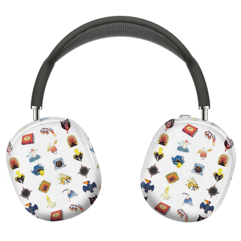 (15 Fears Risograph Icons_10631) Protective Cover For Airpods Max Headphones Aesthetic Print Snap On Cases 8841579033899