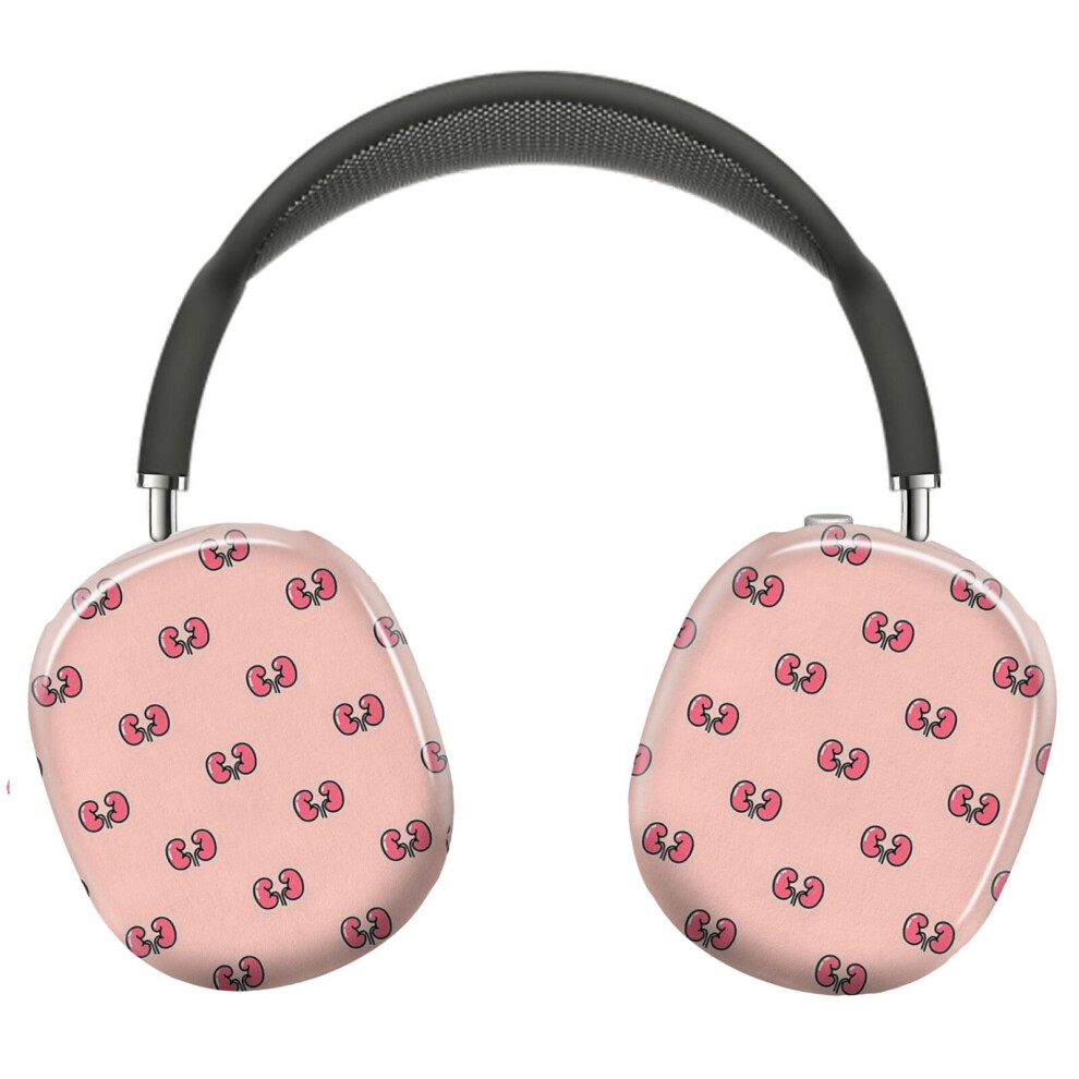 (Kidneys Seamless Doodle Pattern, Vector Illustration_7128) Protective Cover For Airpods Max Headphones Aesthetic Print Snap On Cases 8841579084419