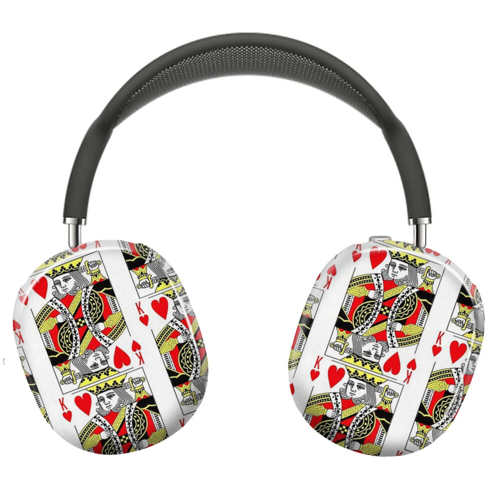 (King Of Hearts Classic Card Deck Casino Poker K Hearts_12105) Protective Cover For Airpods Max Headphones Aesthetic Print Snap On Cases 8841579084075