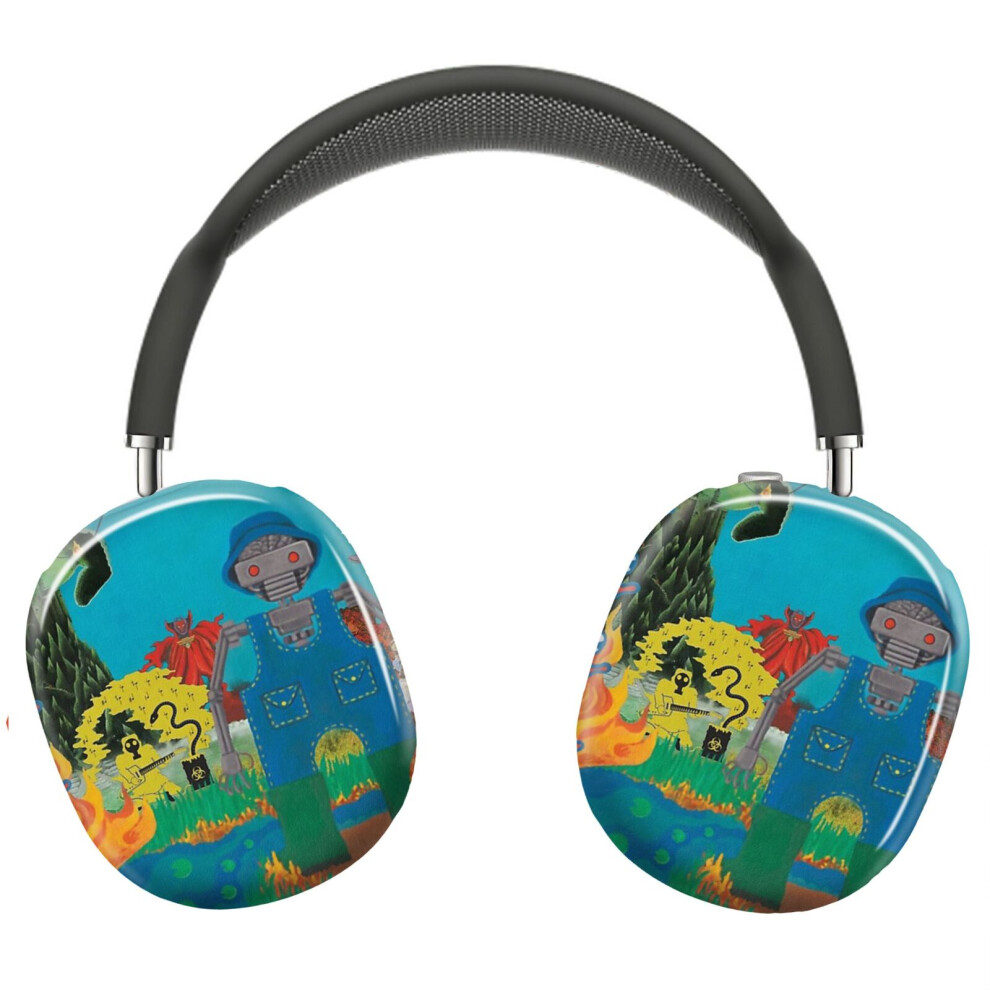 (King Gizzard Album Art Collage_4846) Protective Cover For Airpods Max Headphones Aesthetic Print Snap On Cases 8841579084181