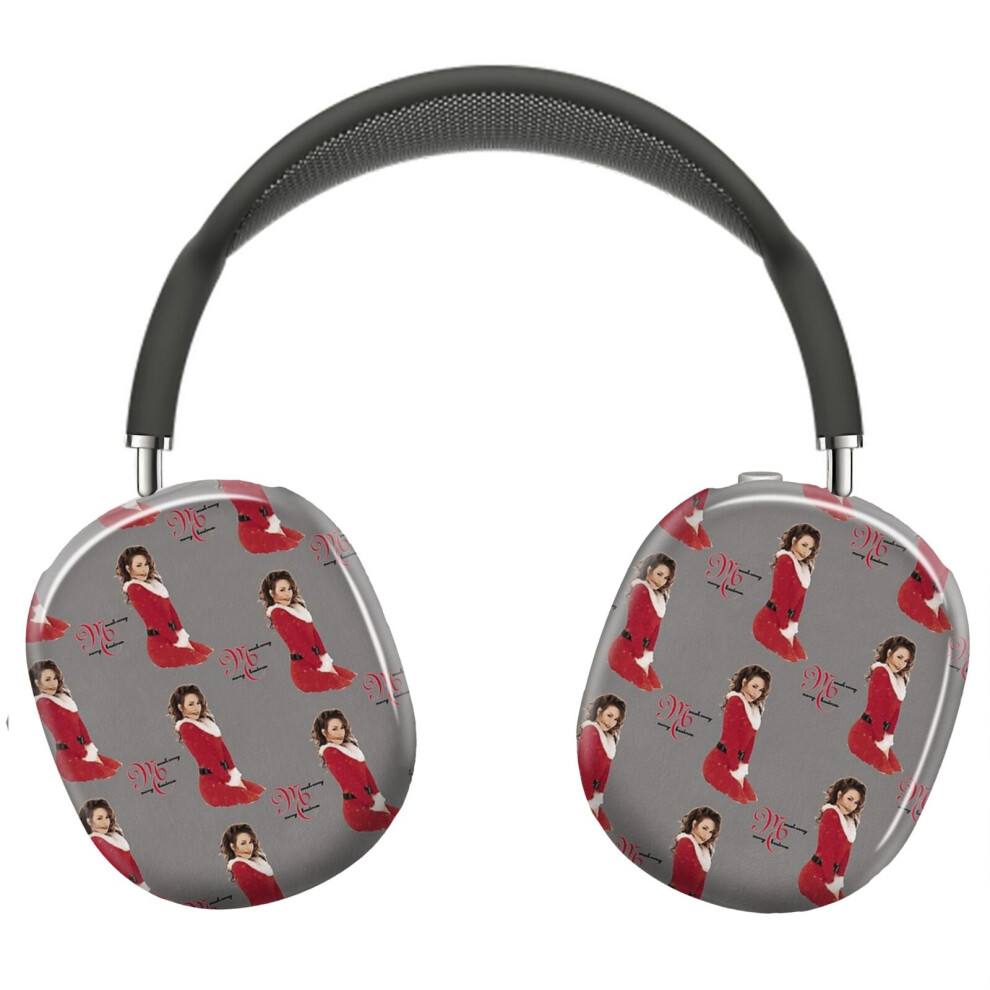 (Mans Mariah Carey Merry Christmas_22279) Protective Cover For Airpods Max Headphones Aesthetic Print Snap On Cases 8841579078937