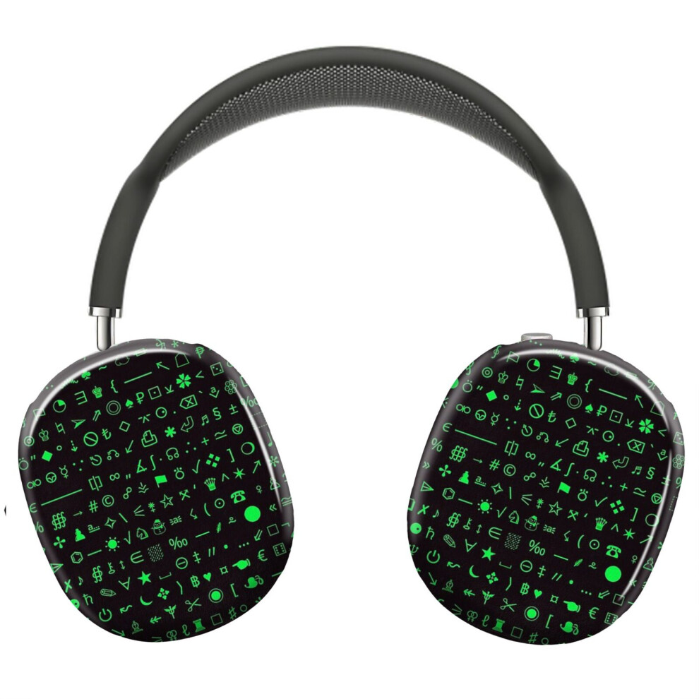 (Esoteric Symbols Socks - Unicode Special Characters - Screengreen_9975) Protective Cover For Airpods Max Headphones Aesthetic Print Snap On Cases 8841579063926