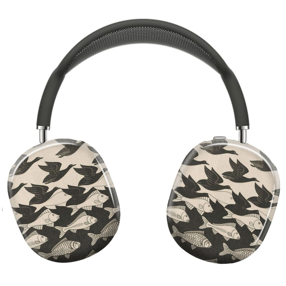 (Escher - Sky And Water I_22285) Protective Cover For Airpods Max Headphones Aesthetic Print Snap On Cases 8841579063940