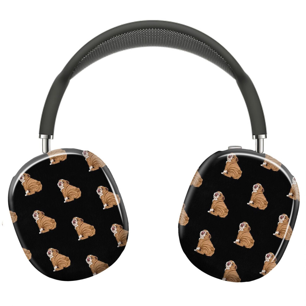 (English Bulldog_9482) Protective Cover For Airpods Max Headphones Aesthetic Print Snap On Cases 8841579064152