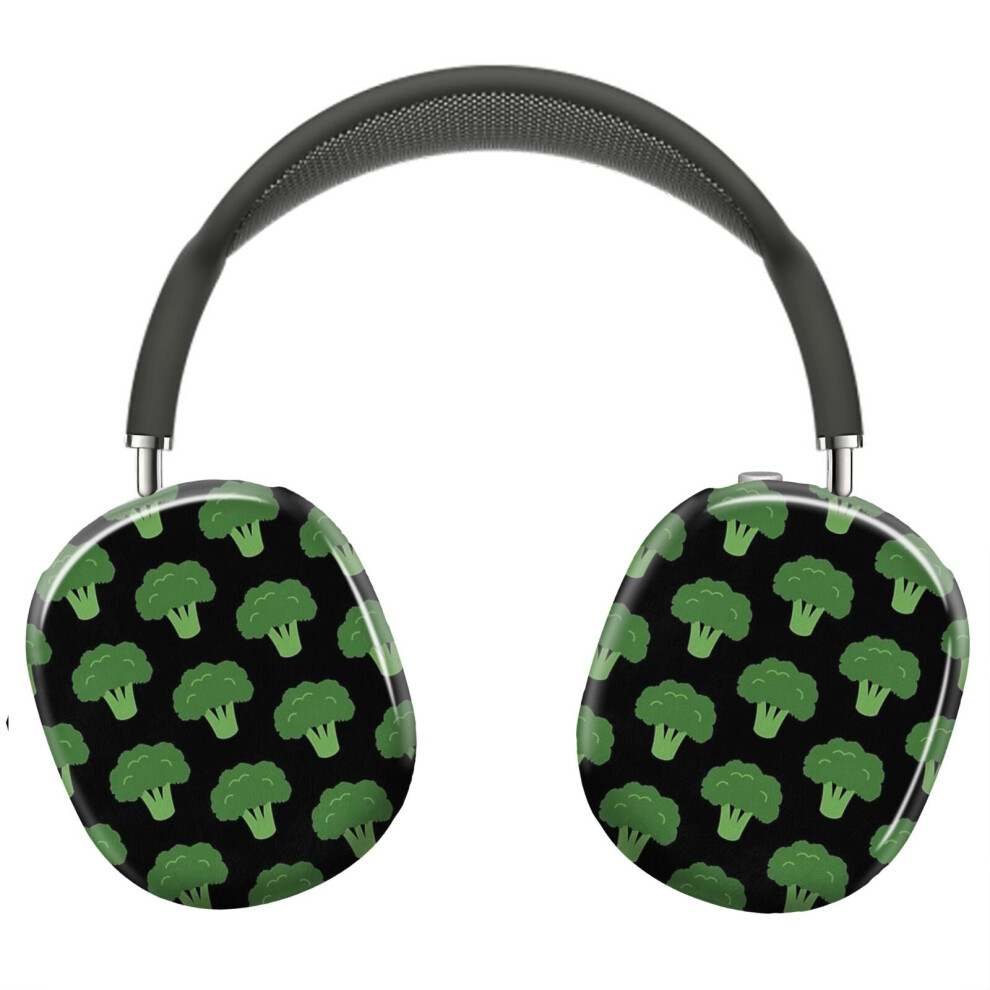 (Broccoli Brocoli Vegetable Repeat Pattern Simple Food Illustration_4248) Protective Cover For Airpods Max Headphones Aesthetic Print Snap On Cases 8841579040941
