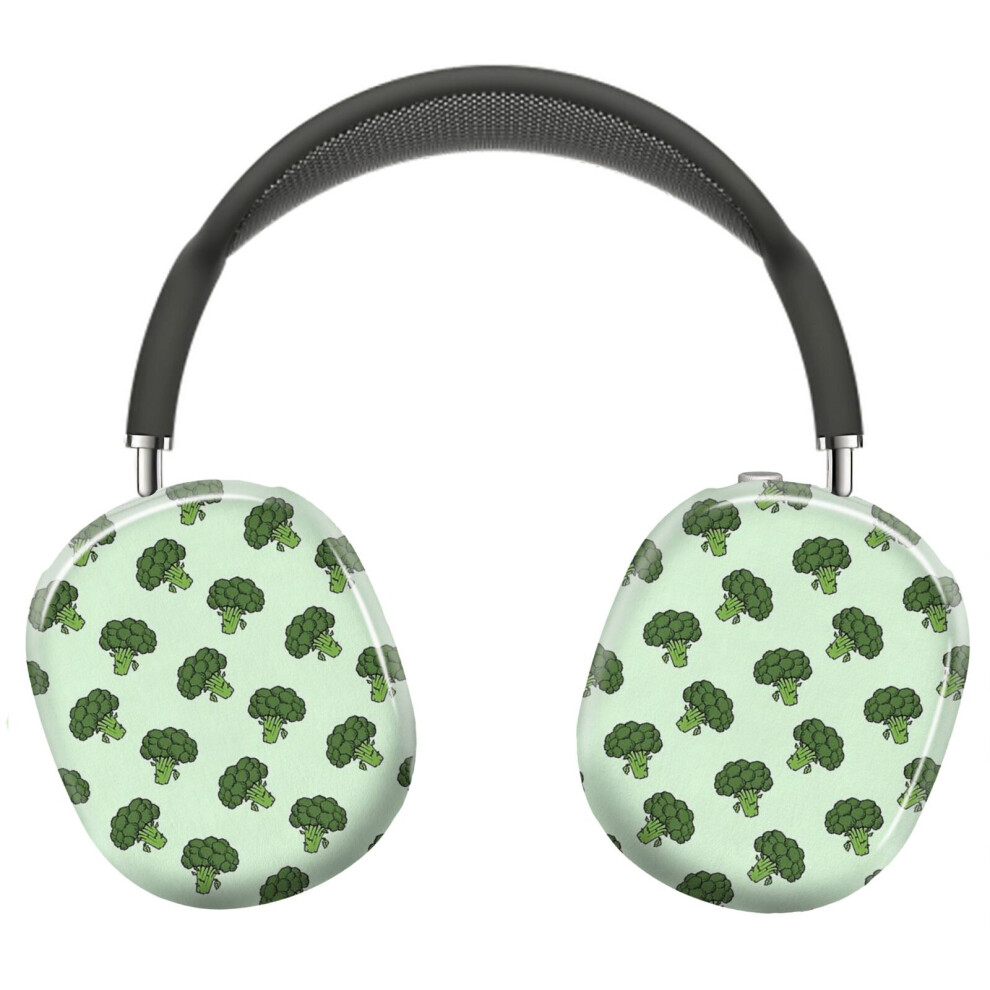 (Broccoli Bunch Head Pattern_3998) Protective Cover For Airpods Max Headphones Aesthetic Print Snap On Cases 8841579040934