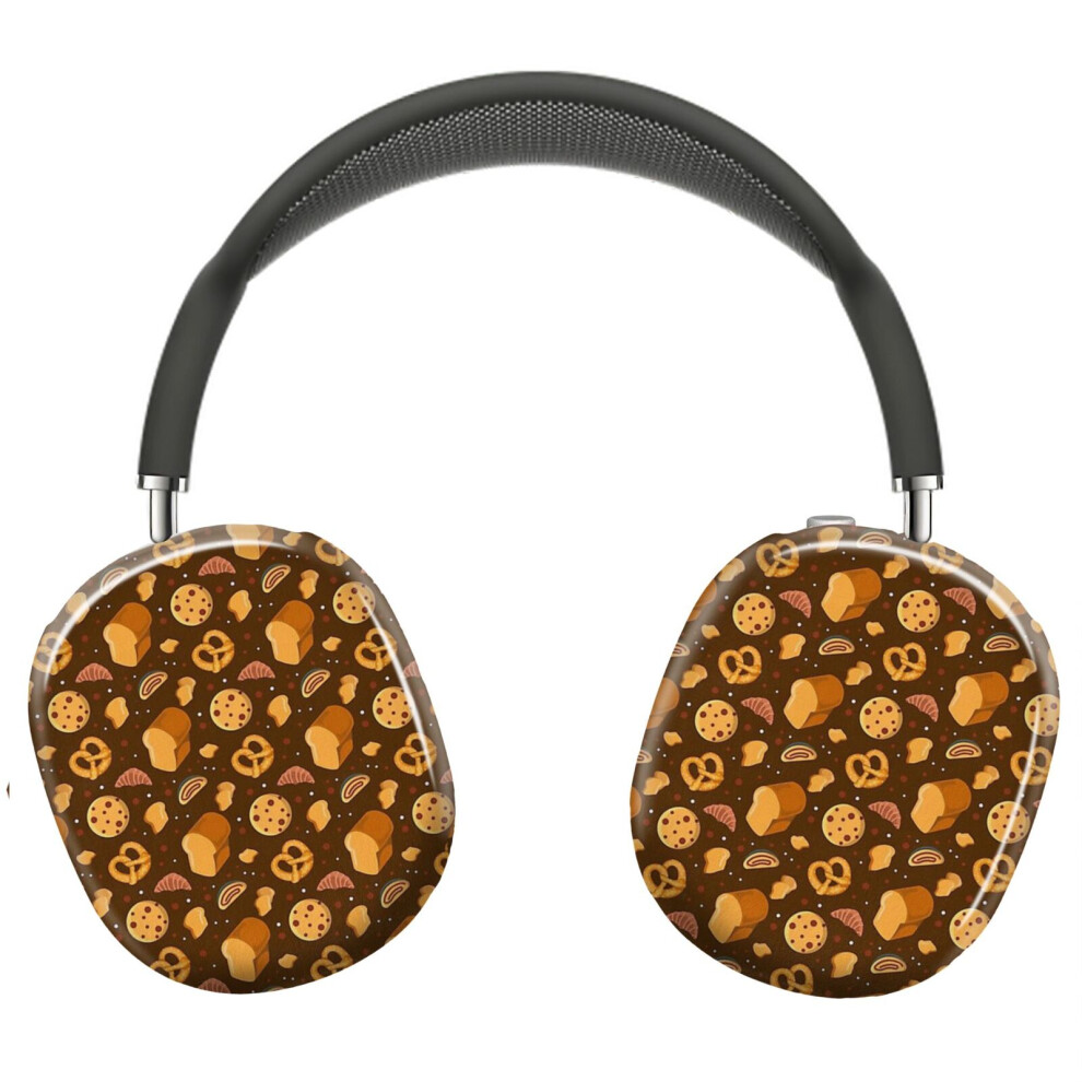 (Bread Bakery Pattern_3427) Protective Cover For Airpods Max Headphones Aesthetic Print Snap On Cases 8841579041146
