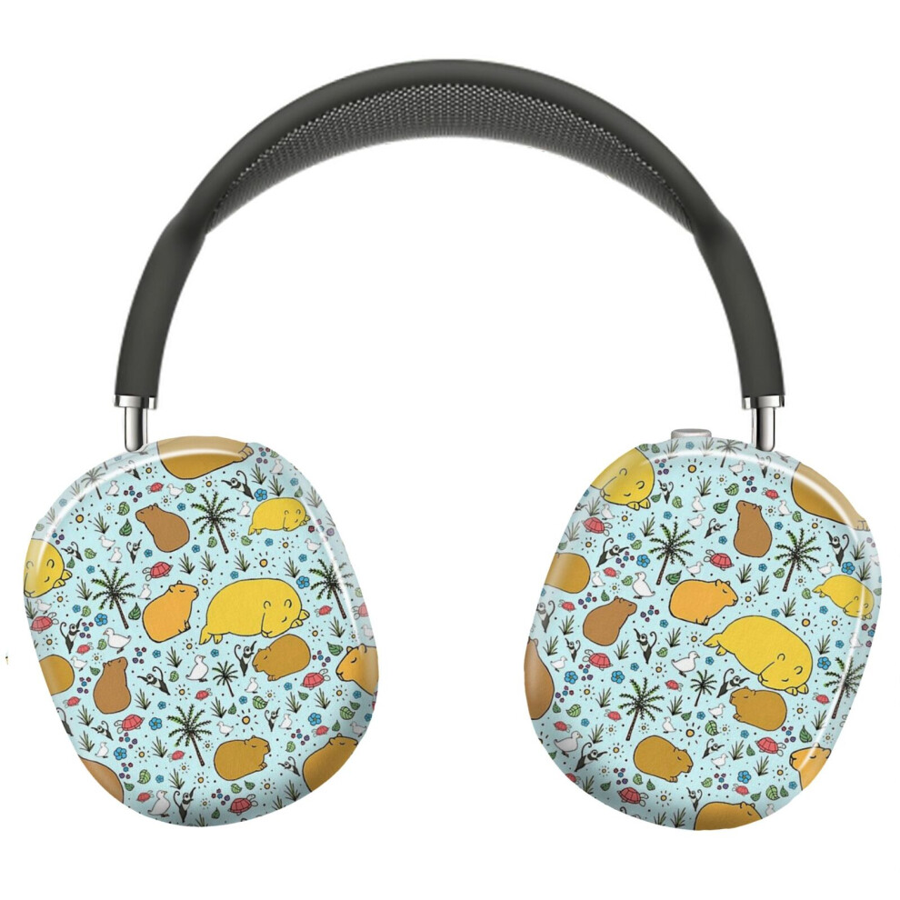 (Capybaras_8004) Protective Cover For Airpods Max Headphones Aesthetic Print Snap On Cases 8841579039013