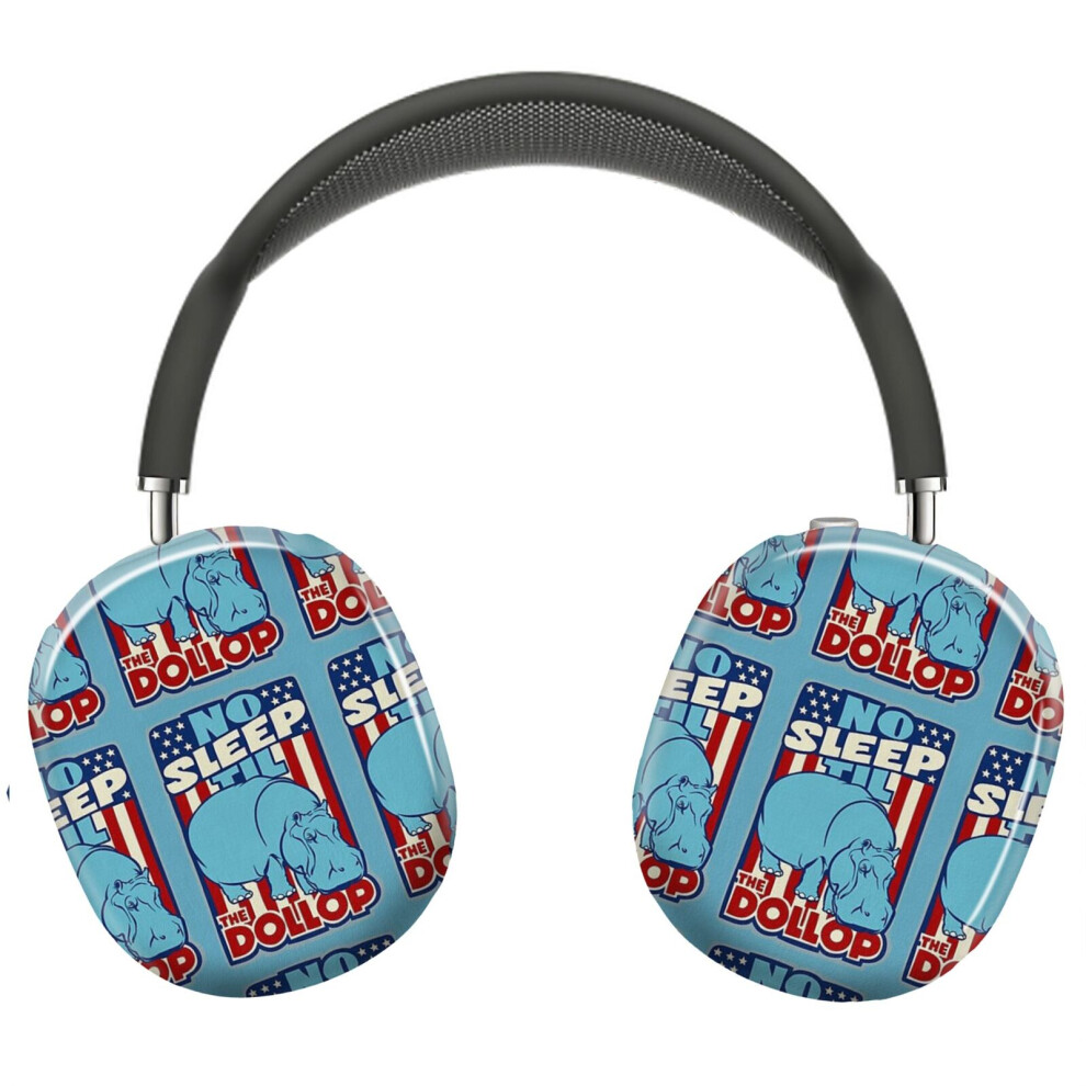 (Dollop No Sleep Til Hippo (Simple)_4620) Protective Cover For Airpods Max Headphones Aesthetic Print Snap On Cases 8841579046936