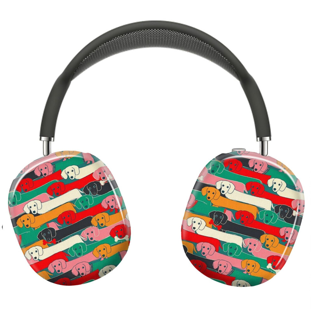 (Dogs Pattern_4859) Protective Cover For Airpods Max Headphones Aesthetic Print Snap On Cases 8841579046950