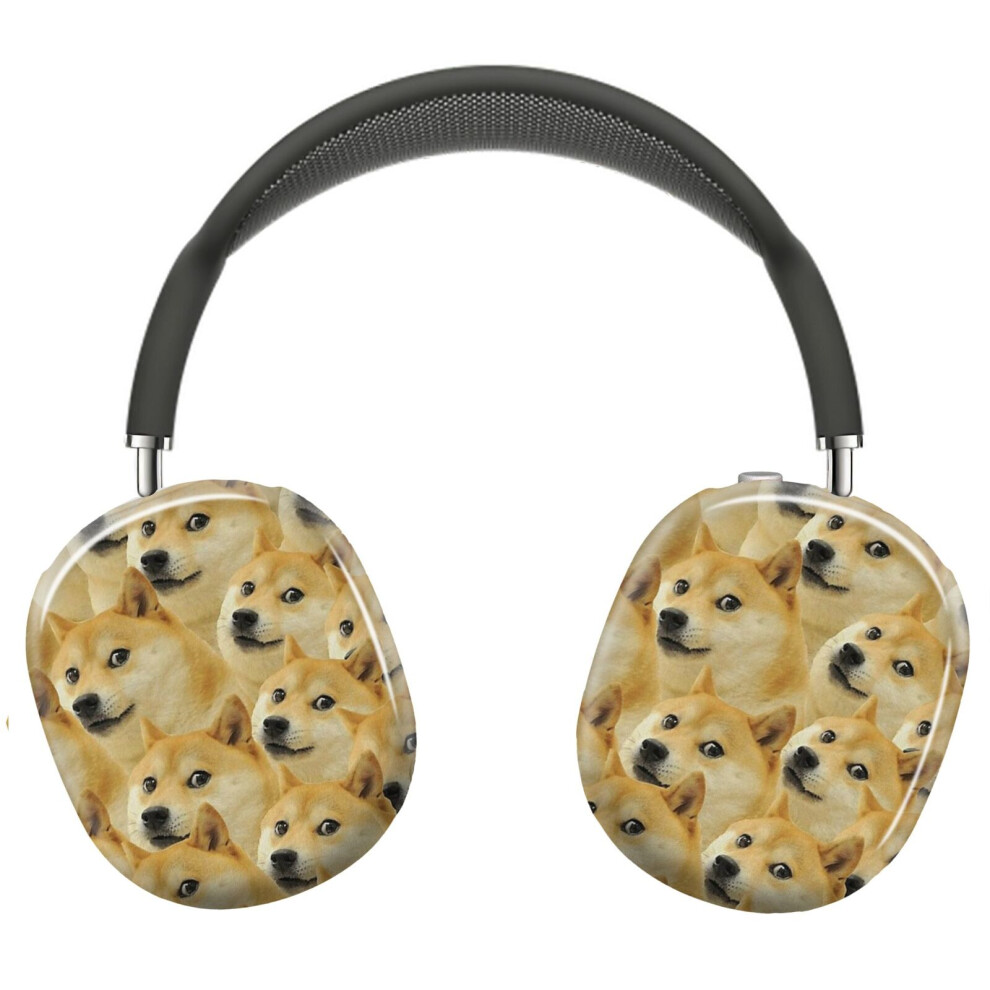 (Doge Wow Pattern Shiba Inu Doggo Dog Meme Montage Hd High Quality Online Store_4913) Protective Cover For Airpods Max Headphones Aesthetic Print Snap 8841579047032