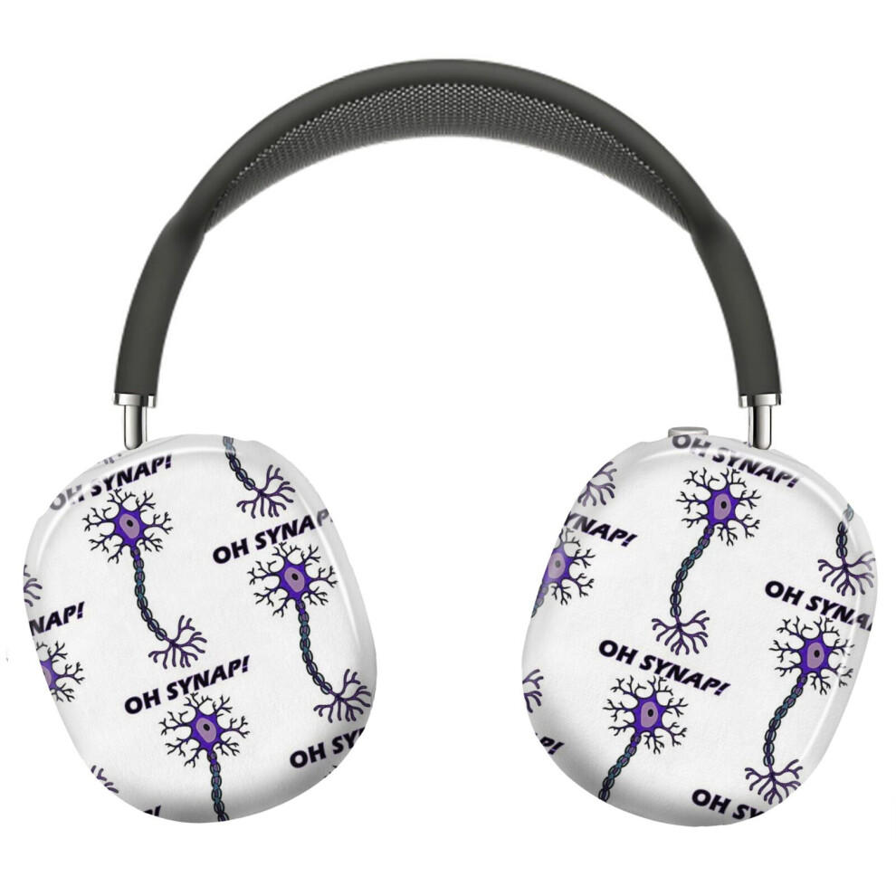 (Neuron - Oh Snap! - Science Pun _7913) Protective Cover For Airpods Max Headphones Aesthetic Print Snap On Cases 8841579092506
