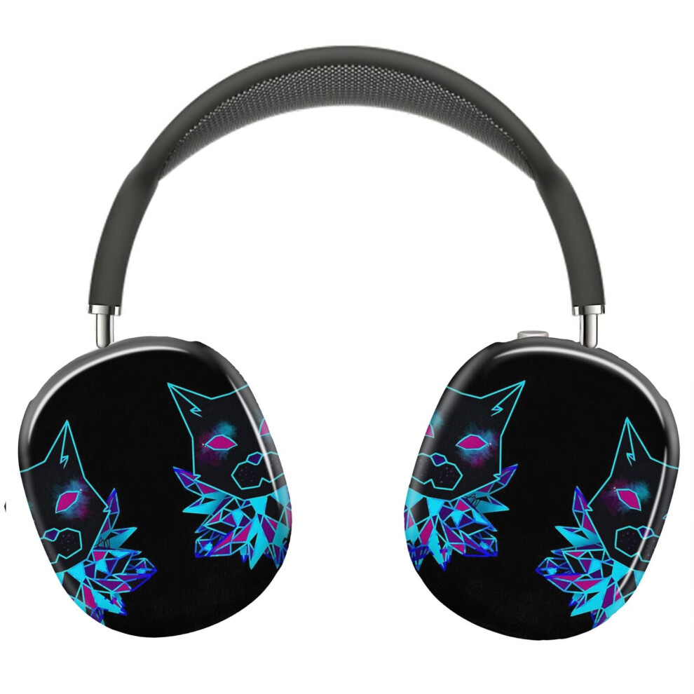 (Neon Cat (Socks)_5589) Protective Cover For Airpods Max Headphones Aesthetic Print Snap On Cases 8841579092612