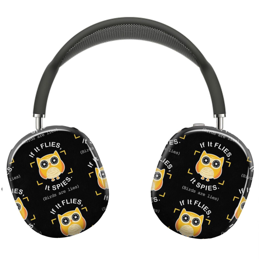 (Birds Aren't Real Funny Sarcastic Bird Joke And Meme_13863) Protective Cover For Airpods Max Headphones Aesthetic Print Snap On Cases 8841579023982