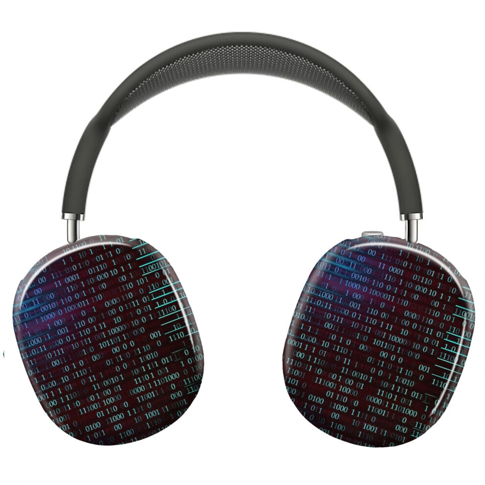 (Binary Computer Code._3893) Protective Cover For Airpods Max Headphones Aesthetic Print Snap On Cases 8841579024170