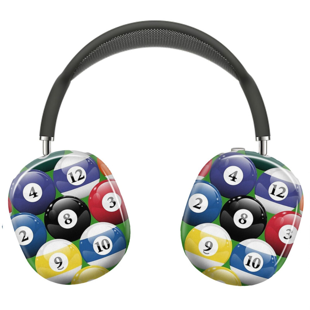 (Billiards Pool Balls Racked_4688) Protective Cover For Airpods Max Headphones Aesthetic Print Snap On Cases 8841579024231