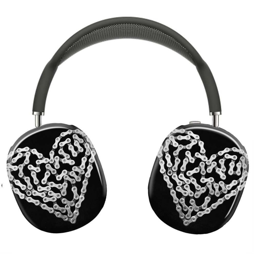 (Bike Chain Heart_6918) Protective Cover For Airpods Max Headphones Aesthetic Print Snap On Cases 8841579024323