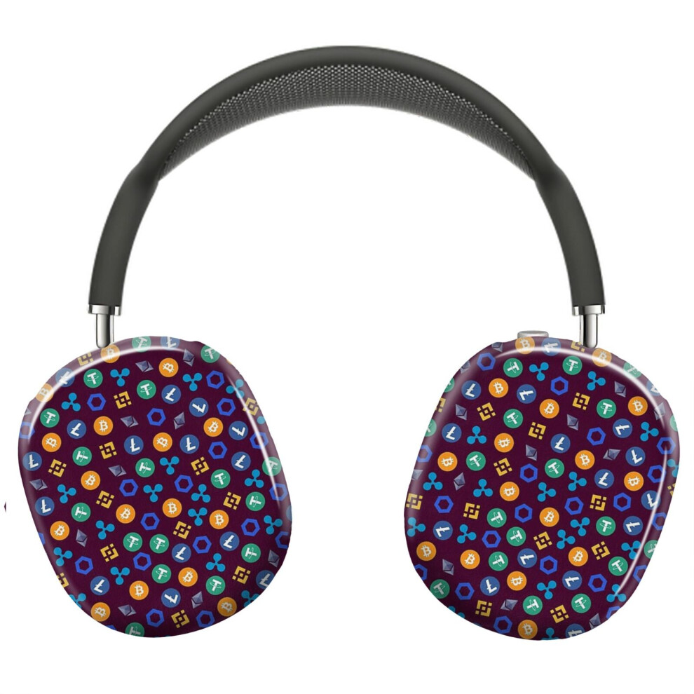 (Crypto Currency_22837) Protective Cover For Airpods Max Headphones Aesthetic Print Snap On Cases 8841579052067