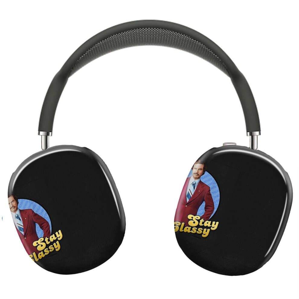 (Anchorman Stay Classy Ron _13699) Protective Cover For Airpods Max Headphones Aesthetic Print Snap On Cases 8841579030294