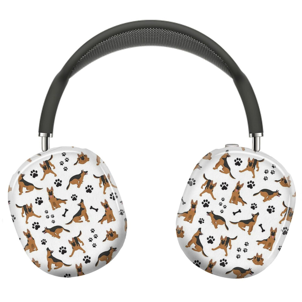 (German Shepherd Pattern _8874) Protective Cover For Airpods Max Headphones Aesthetic Print Snap On Cases 8841579057628