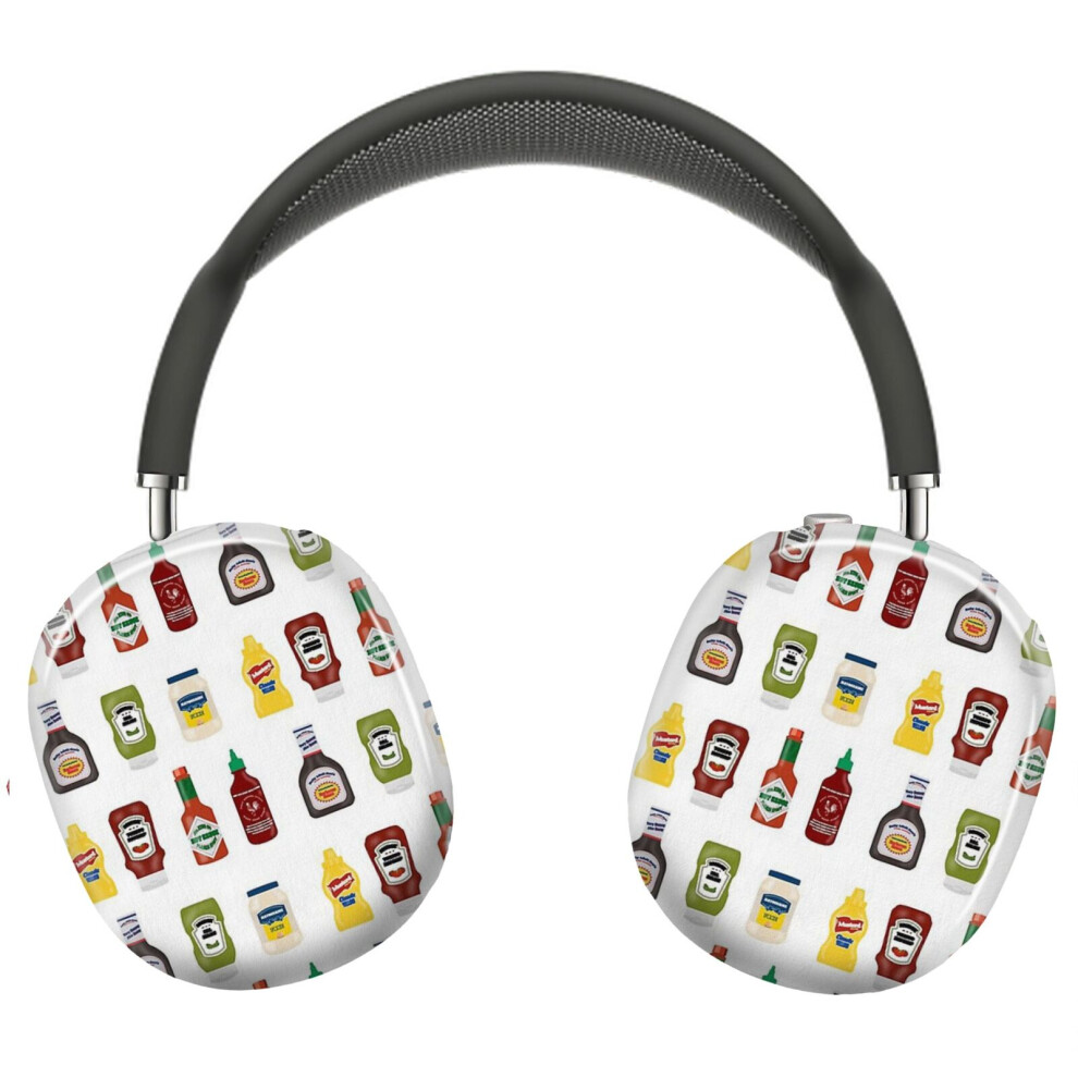 Photos - Portable Audio Accessories  Protective Cover for AirPods Max Headphones Aesthetic Print Snap On Cases(Condiment Pattern4810)