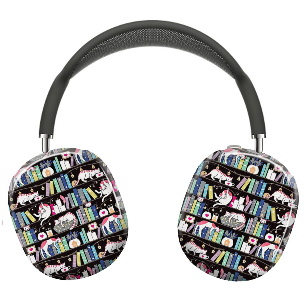 (Library Cats - Winter Colour Version_22825) Protective Cover For Airpods Max Headphones Aesthetic Print Snap On Cases 8841579081692
