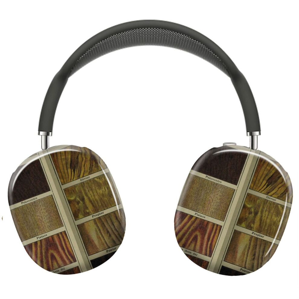 (Antique Woodgrain_10377) Protective Cover For Airpods Max Headphones Aesthetic Print Snap On Cases 8841579029656