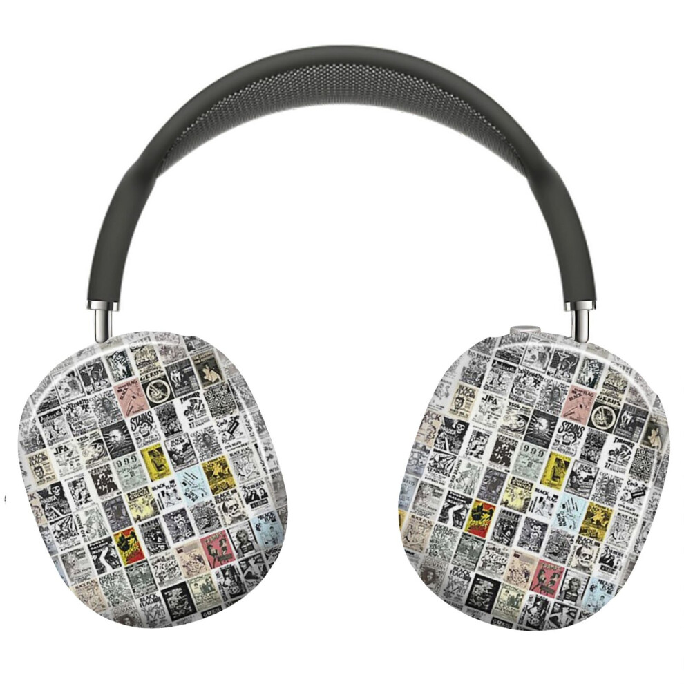 (1980'S Vintage Punk Flyers_8499) Protective Cover For Airpods Max Headphones Aesthetic Print Snap On Cases 8841579033400