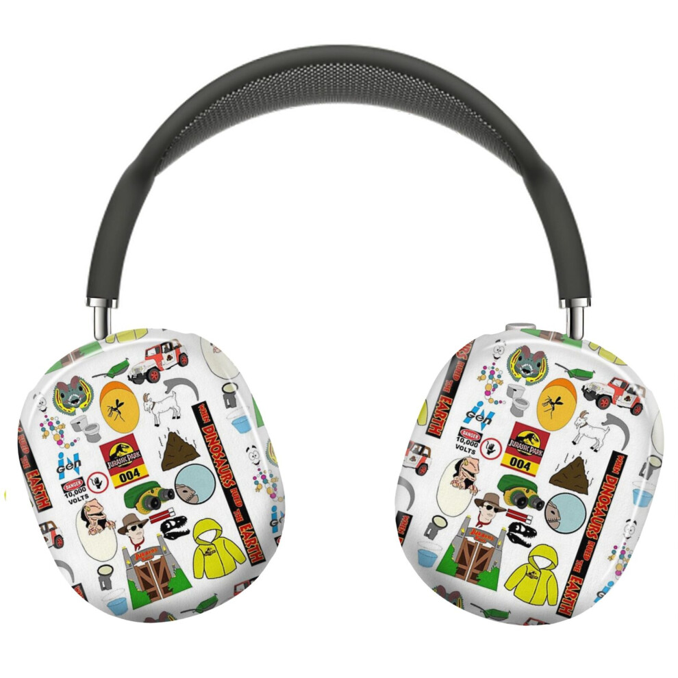 (Jurassic Park - Iconic Items_5090) Protective Cover For Airpods Max Headphones Aesthetic Print Snap On Cases 8841579065425