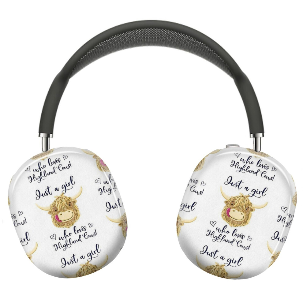 (Just A Girl Who Loves Scottish Highland Cows_8285) Protective Cover for AirPods Max Headphones Aesthetic Print Snap On Cases-image-OPC-PFH8XJV-NEW