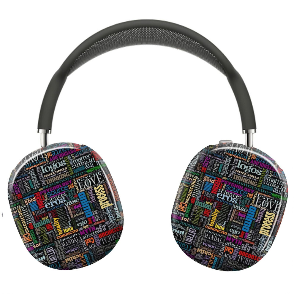 (Jungian Psychology Word Cloud_11202) Protective Cover For Airpods Max Headphones Aesthetic Print Snap On Cases 8841579065449