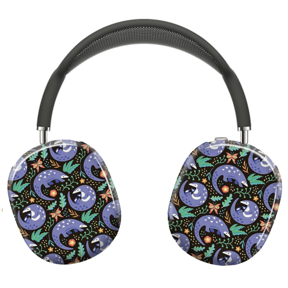 (Pangolin Pattern - Tropical Pattern_4421) Protective Cover For Airpods Max Headphones Aesthetic Print Snap On Cases 8841579088172