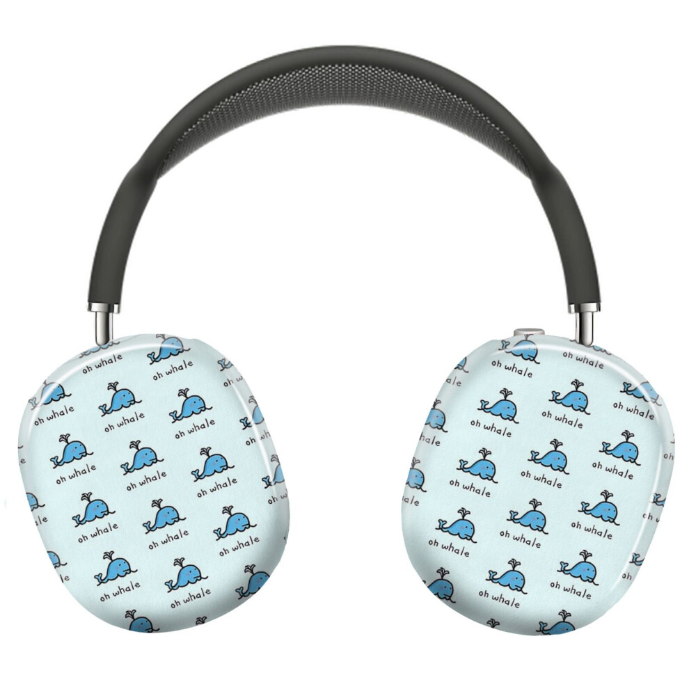 (Oh Whale_2388) Protective Cover For Airpods Max Headphones Aesthetic Print Snap On Cases 8841579090298