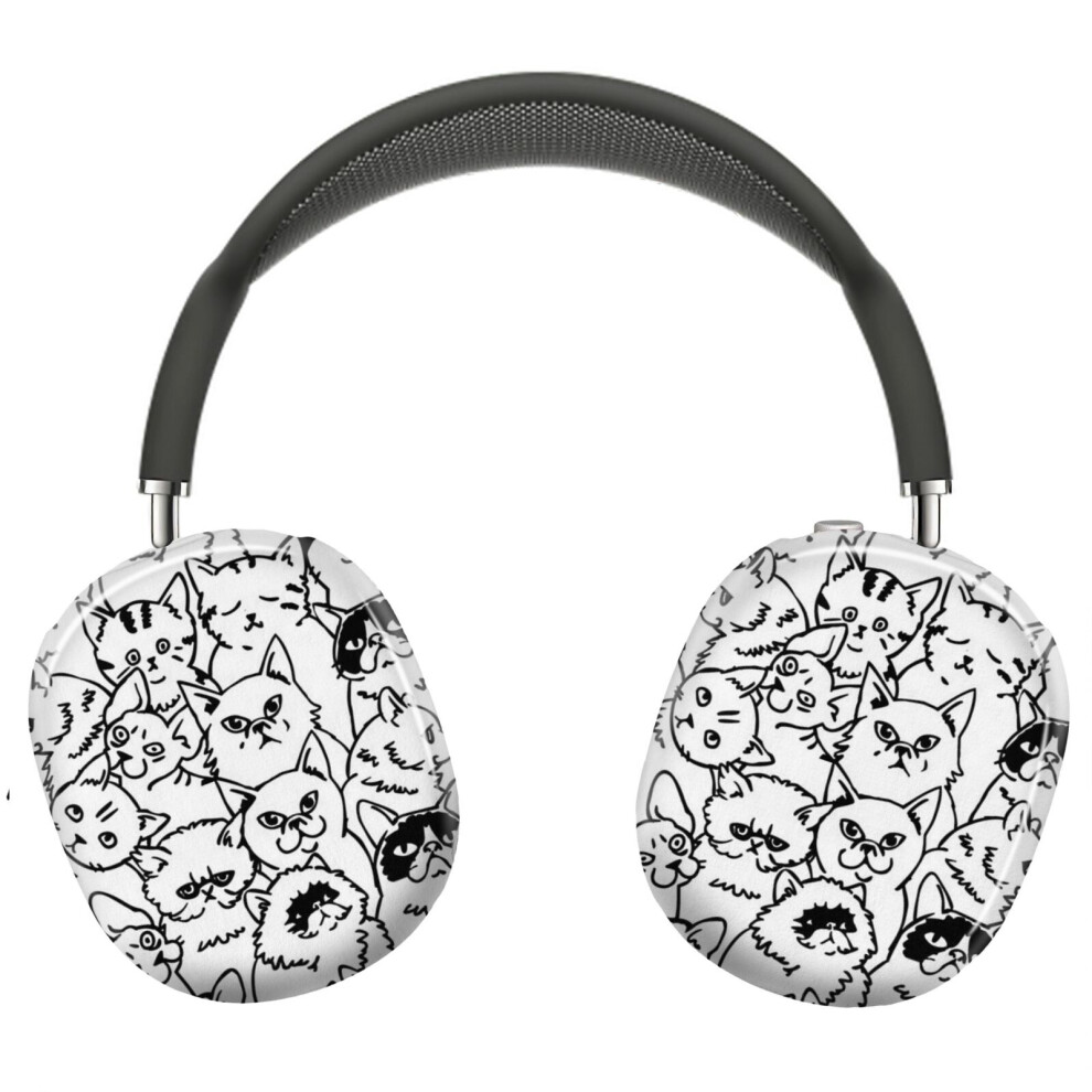 (Oh Cats_7275) Protective Cover For Airpods Max Headphones Aesthetic Print Snap On Cases 8841579090380