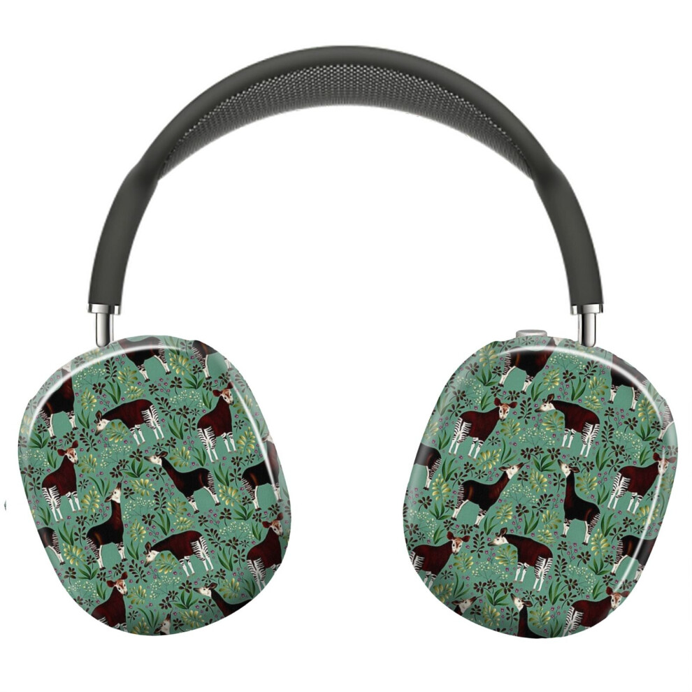 (Okapi Animalier_23287) Protective Cover For Airpods Max Headphones Aesthetic Print Snap On Cases 8841579090212