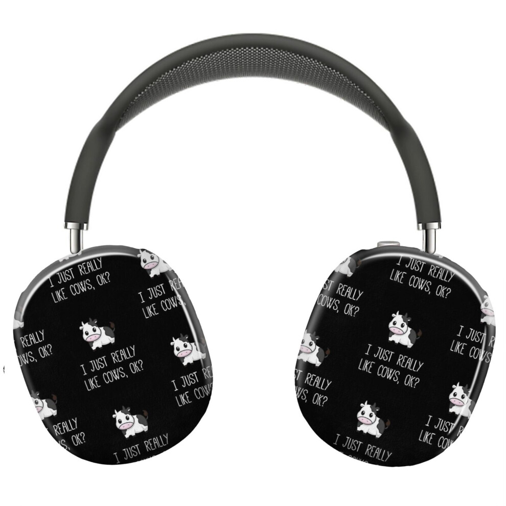 (I Just Really Like Cows Ok_8273) Protective Cover For Airpods Max Headphones Aesthetic Print Snap On Cases 8841579070108