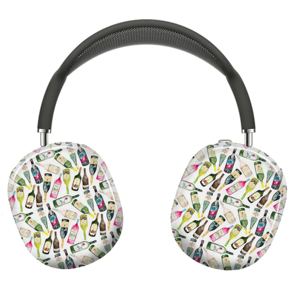 (Cheers Wine Bottles _11809) Protective Cover For Airpods Max Headphones Aesthetic Print Snap On Cases 8841579037545