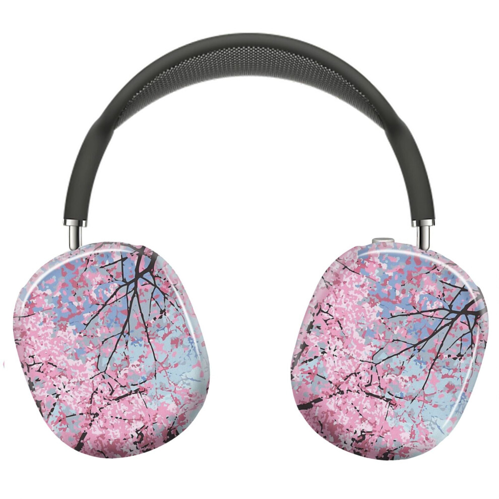 (Cherry Blossoms_5774) Protective Cover For Airpods Max Headphones Aesthetic Print Snap On Cases 8841579037347