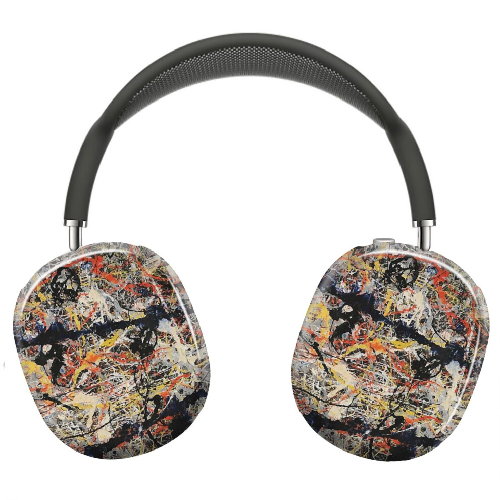 (Jackson Pollack Poles_5728) Protective Cover For Airpods Max Headphones Aesthetic Print Snap On Cases Blue 8841579067191